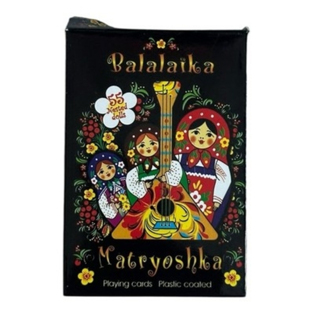 AKM Russian Souvenir Matryoshka Nesting Doll Plastic Coated Playing Cards New